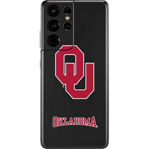 University of Oklahoma Sooners Black Galaxy S21 Ultra 5G Skin